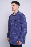 Camisa camuflaje azul GAP Talla XL 2