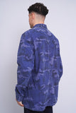 Camisa camuflaje azul GAP Talla XL 3