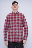 Camisa cuadrille burdeo Banana Republic Talla M 1