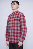 Camisa cuadrille burdeo Banana Republic Talla M 2