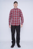 Camisa cuadrille burdeo Banana Republic Talla M 4