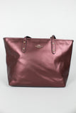 Cartera borgoña metalico Coach Talla TU 1