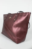Cartera borgoña metalico Coach Talla TU 2