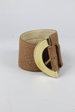 Cinturón camel Christian Dior Talla TU Image 0