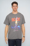 Polera Gris AC/DC Talla Xl