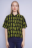 Blusa negro/verde fluor ALAB Talla L 1