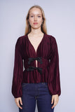 Blusa burdeo WAYS Talla S 1