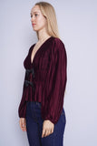 Blusa burdeo WAYS Talla S 2