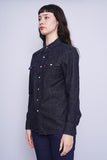 Blusa azul indigo LEVIS Talla S 2