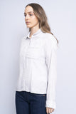 Blusa bicolor gris/blanco BANANA REPUBLIC Talla S 2