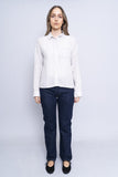 Blusa bicolor gris/blanco BANANA REPUBLIC Talla S 4