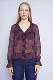 Blusa burdeo TED BAKER Talla 1 1