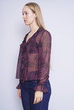 Blusa burdeo TED BAKER Talla 1 2