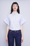 Blusa lineas celeste/azul/blanco MAEVE Talla M 1