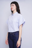 Blusa lineas celeste/azul/blanco MAEVE Talla M 2