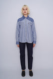 Blusa denim azul levi´s Talla L 4