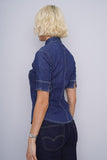 Blusa denim azul GAP Talla S 3