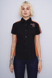 Blusa bicolor Harley Davidson Talla L 1