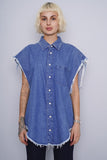 Blusa denim azul Calvin Klein Jeans Talla M 1