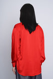 Blusa rojo OLEG CASSINI Talla 8 3
