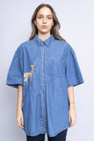 Blusa denim GEORGE Talla XL 1