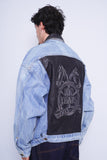 Jackets denim celeste iamaw Talla L 3
