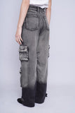 Pantalon denim negro desgastado MIKAS Talla S 3