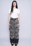 Pantalon denim negro desgastado MIKAS Talla S 4