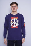 Polera azul the nike tee Talla L 1