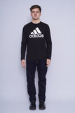 Polera negro ADIDAS Talla M 4