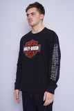 Polera negro Harley Davidson Talla L 2