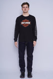 Polera negro Harley Davidson Talla L 4