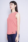 Polera rojo/blanco michael kors Talla S 2