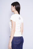 Polera crema Harley Davidson Talla S 3
