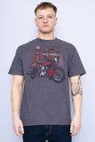 Polera gris Harley Davidson Talla L 1