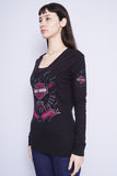 Polera negra Harley Davidson Talla M 2