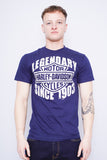 Polera azul Harley Davidson Talla S 1