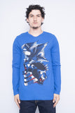 Polera azul ED HARDY Talla M 1