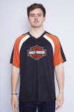 Polera bicolor Harley Davidson Talla L 1