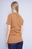 Polera ocre GUESS Talla S 3