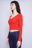 Polera rojo TOMMY JEANS Talla S 2