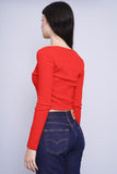 Polera rojo TOMMY JEANS Talla S 3