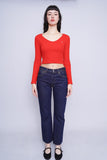 Polera rojo TOMMY JEANS Talla S 4