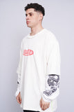 Polera blanco h2 x h&m Talla M 2
