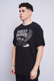 Polera negro Harley Davidson Talla L 2