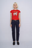 Polera rojo ED HARDY Talla L 4