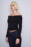 Polera negro abercrombie & fitch Talla M 2