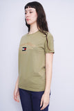 Polera verde olivo TOMMY HILFIGER Talla M 2