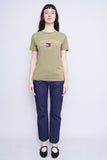 Polera verde olivo TOMMY HILFIGER Talla M 4