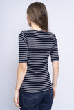 Polera bicolor azul/plateado LAUREN RALPH LAUREN T 3